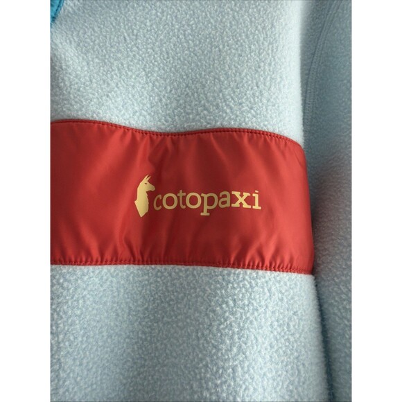 Cotopaxi Fleece Pullover Snap Neck Colorblock Blue Red Women's XL Hiking Cozy - Picture 2 of 6